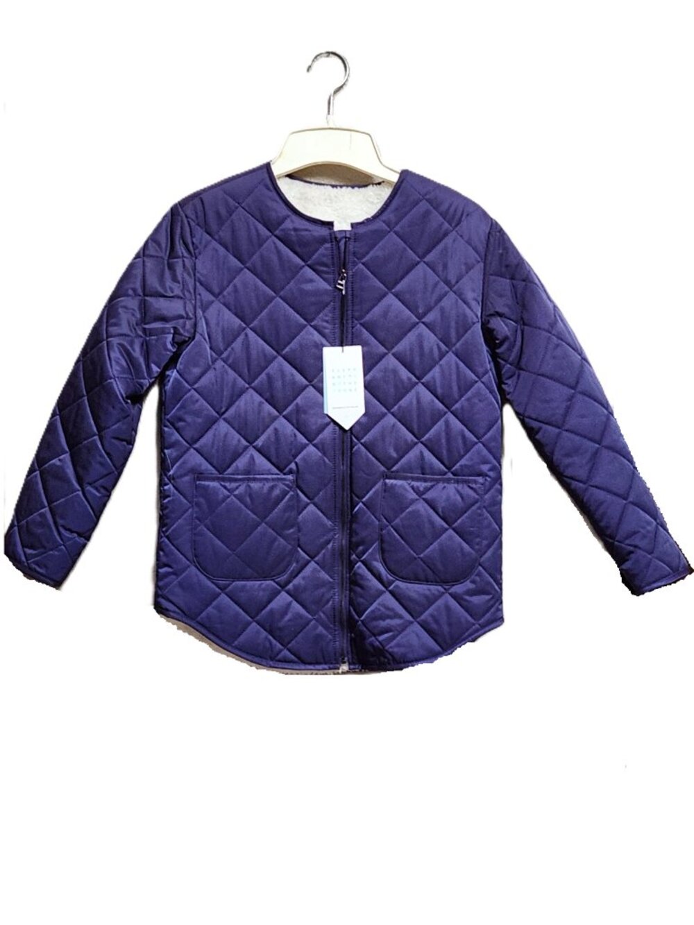 ELEPHANT IN THE CONE Girls Quilted Jacket Wool Lined - Sz 10 - NEW NWT
